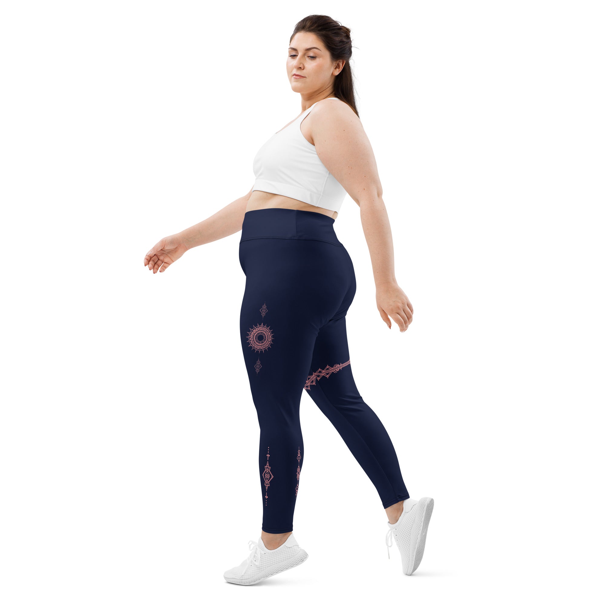Boho Leggings in Navy | Plus Size
